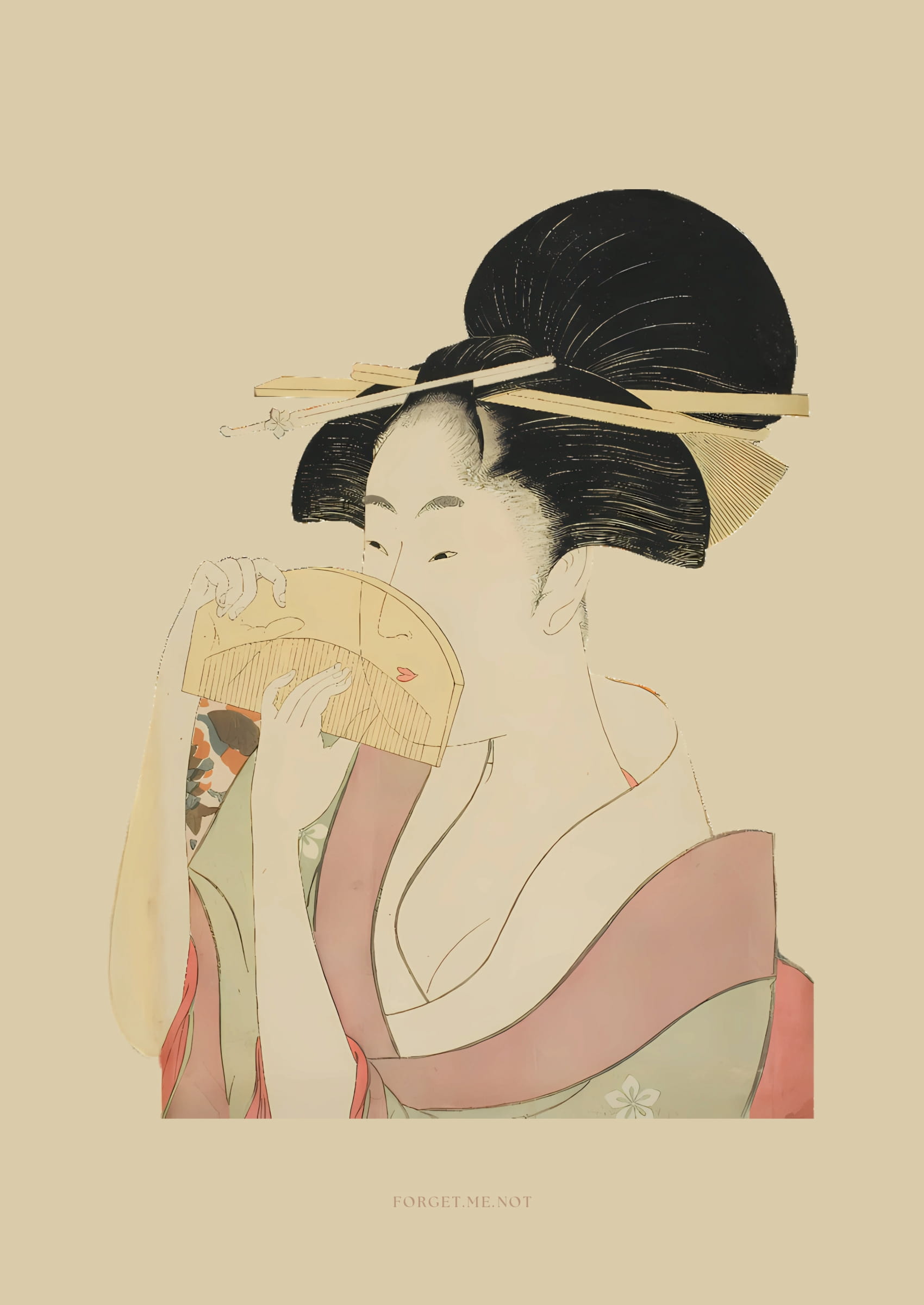 Kitagawa Utamaro - Comb